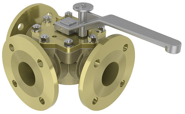 3-way FB Diverter/Mixer Plug Valve - PLV104